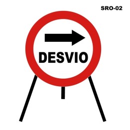 Senal Desvio Sro-02 (Señal Metalica Movil Temporal)