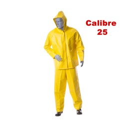 Impermeable Conjunto Chaqueta Capucha y Pantalon Calibre 25