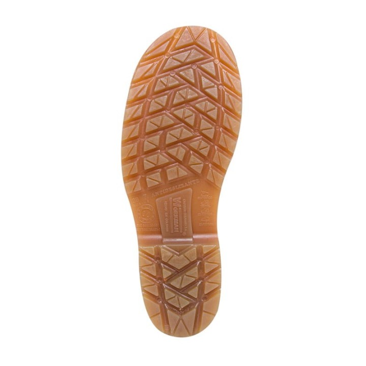 Bota Pvc Croydon Workman Safety Waterproof Amarilla con Puntera