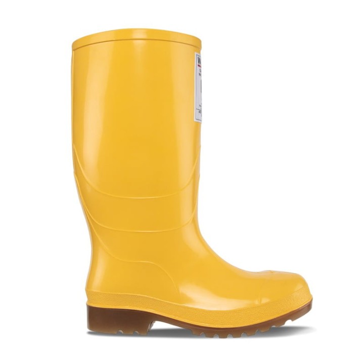 Bota Pvc Croydon Workman Safety Waterproof Amarilla con Puntera