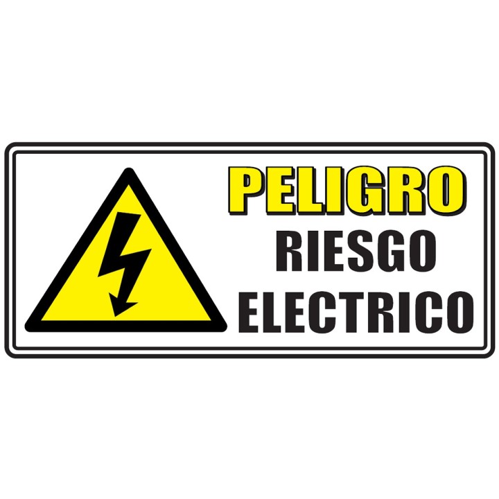 Señal Riesgo Electrico 30x15