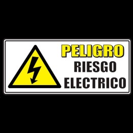 Señal Riesgo Electrico 30x15