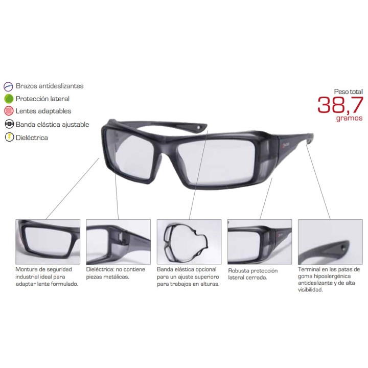 Gafas Hipolito K629RX Claras Lente Formulado Kim