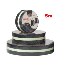 Cinta Antideslizante Negra Fotoluminicente 5 Mtrs x 50mm Ancho HyStik 774
