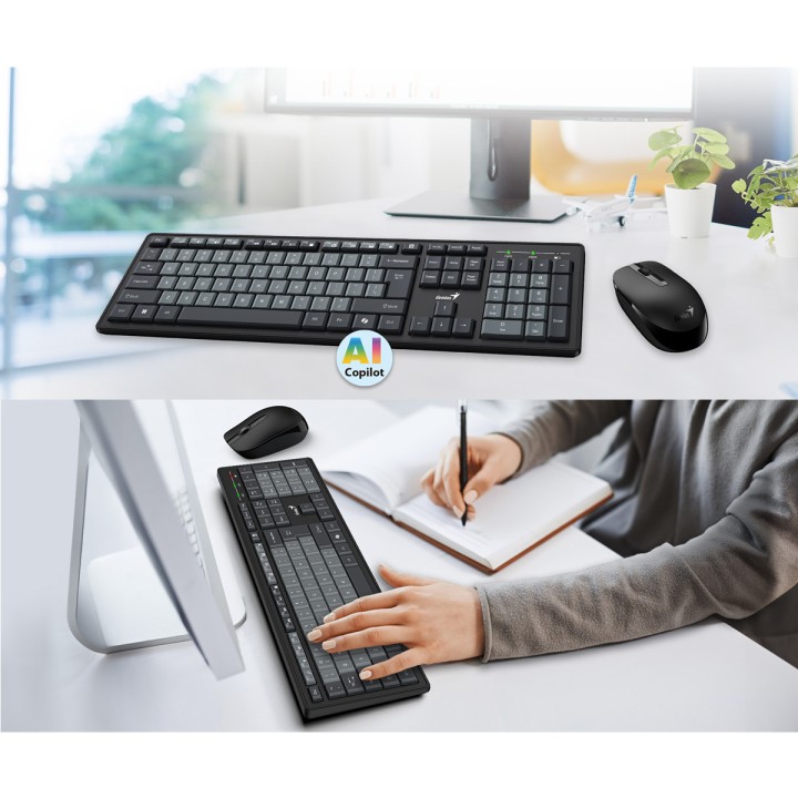 Teclado y Mouse inalambrico Combo Genius Smart KM-8200