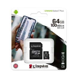Memoria Micro SD Kingston Canvas Select Plus 64GB SDCS2-64GB