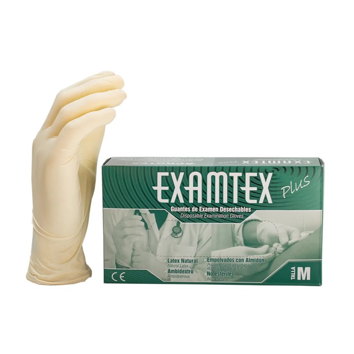 Guante Examen Latex Caja x 100 Examtex