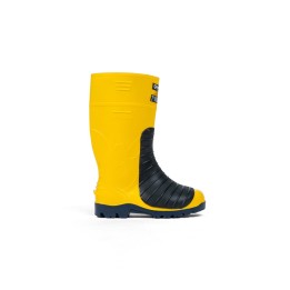 Bota Pvc Robusta Guerrera Metatarzal Amarilla Con Puntera