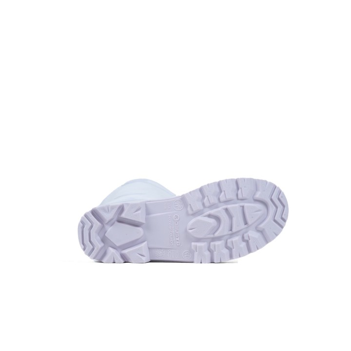 Bota Pvc Robusta Guerrera Blanca Sin Puntera Acidos Grasos