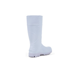 Bota Pvc Robusta Guerrera Blanca Sin Puntera Acidos Grasos