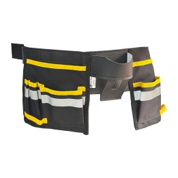 Cinturon Portaherramientas Lona Impermeable 10 Bolsillos