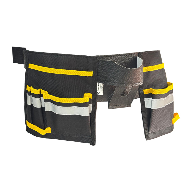 Cinturon Portaherramientas Lona Impermeable 10 Bolsillos