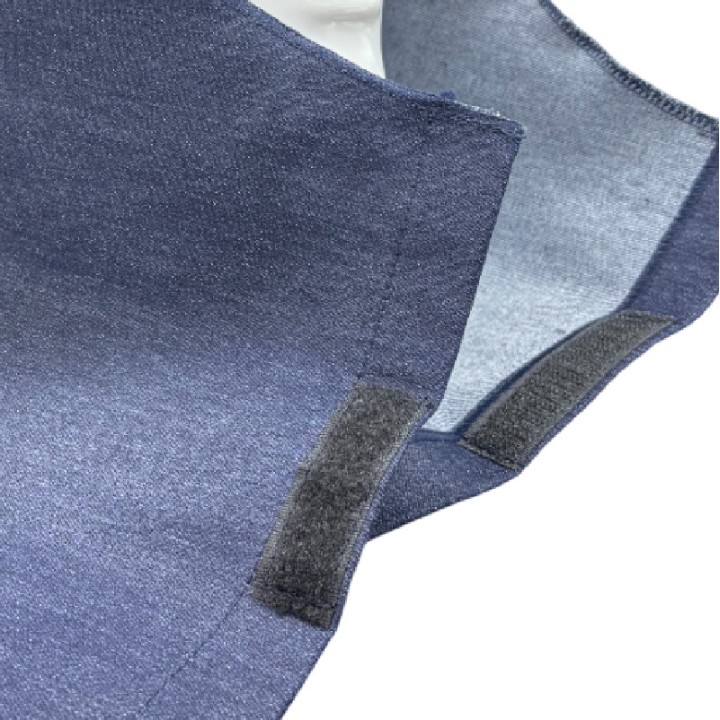 Capucha Jean Liviano Soldador Tipo Faraon Azul (Cofia)