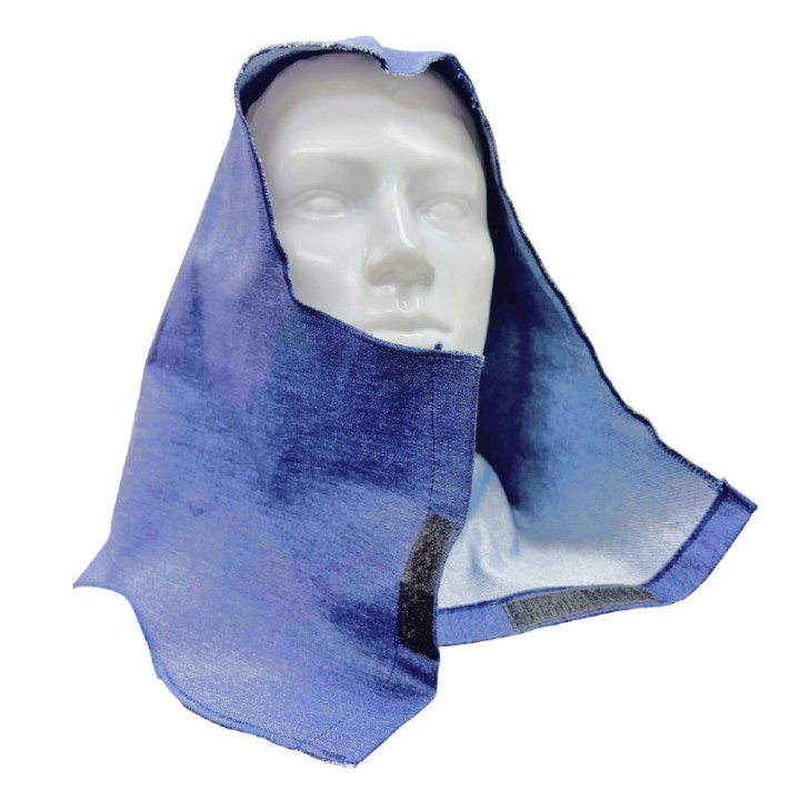 Capucha Jean Liviano Soldador Tipo Faraon Azul (Cofia)