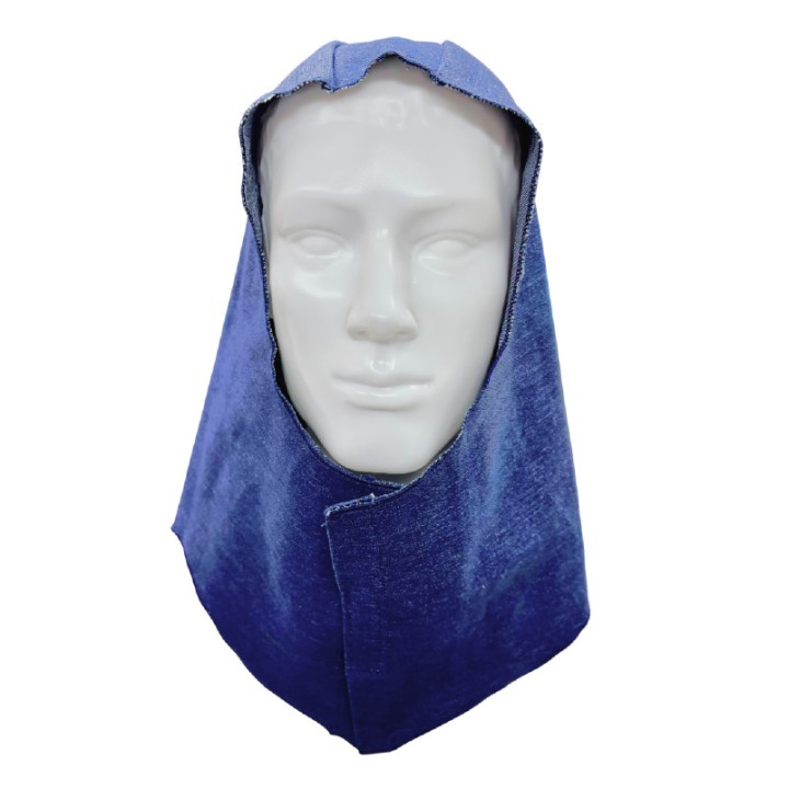 Capucha Jean Liviano Soldador Tipo Faraon Azul (Cofia)