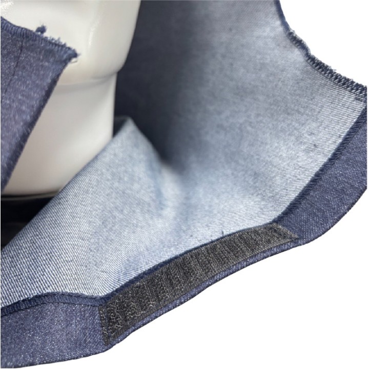 Capucha Jean Liviano Soldador Tipo Faraon Azul (Cofia)