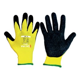 Guante Poliester Latex  Negro Heka Kim