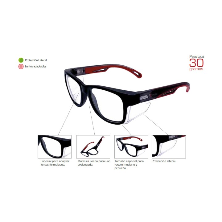 Gafas Heracles AL273 RX Claras Lente Formulado Kim