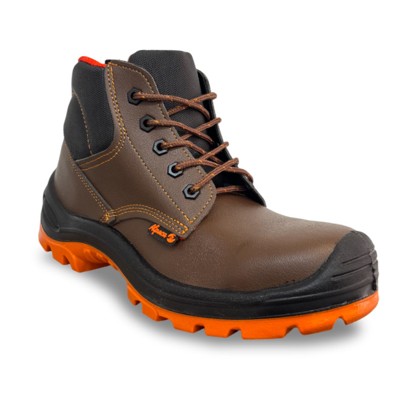 Bota Seguridad Romano Work Cafe Dielectrica Con Puntera