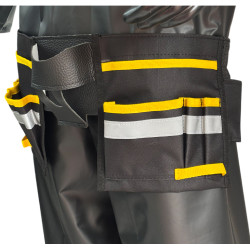 Cinturon Portaherramientas Lona Impermeable 10 Bolsillos