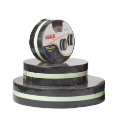 Cinta Antideslizante Negra Fotoluminicente 20 Mtrs x 50mm Ancho hyStik