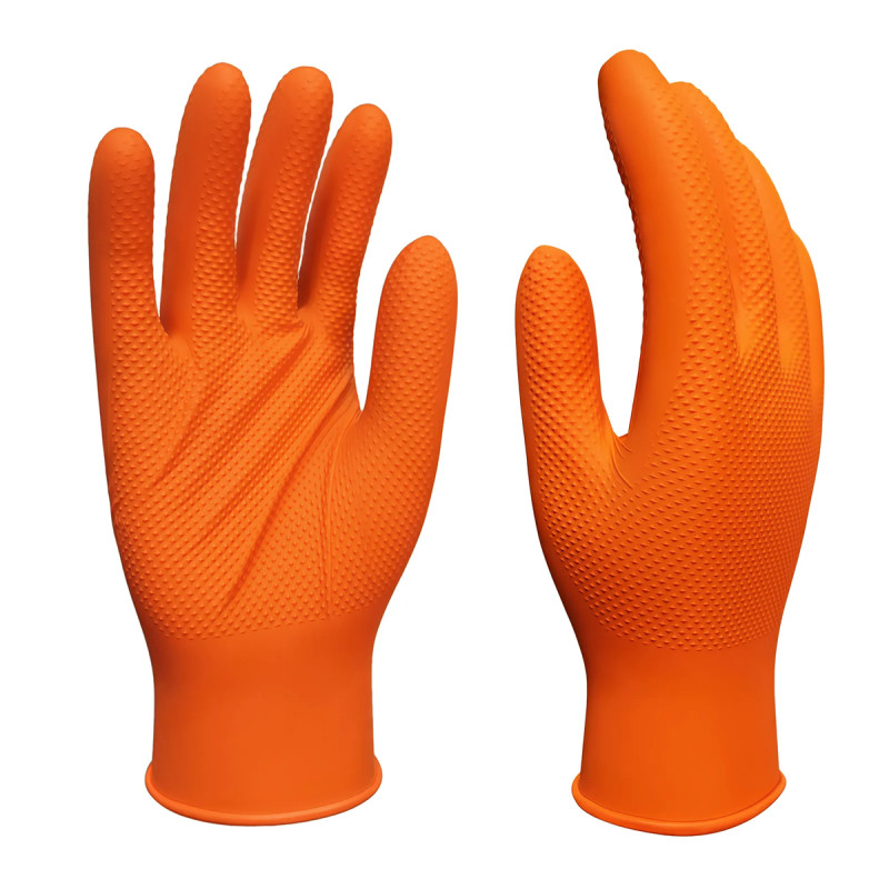 Guante Examen Nitrilo Protexion Caja x 100 Unid Industrial Cal 8.5