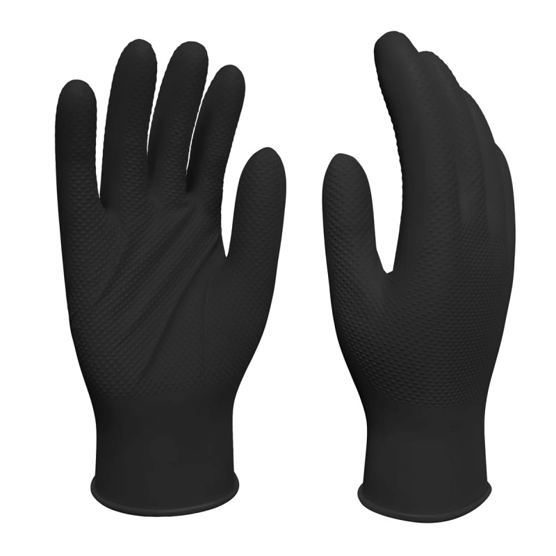 Guante Examen Nitrilo Protexion Caja x 100 Unid Industrial Cal 8.5