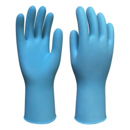Guante Examen Nitrilo Protexion Azul Caja x 100 Unid Industrial Cal 6