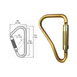 Mosqueton Tipo Pera Gran Apertura N-257G