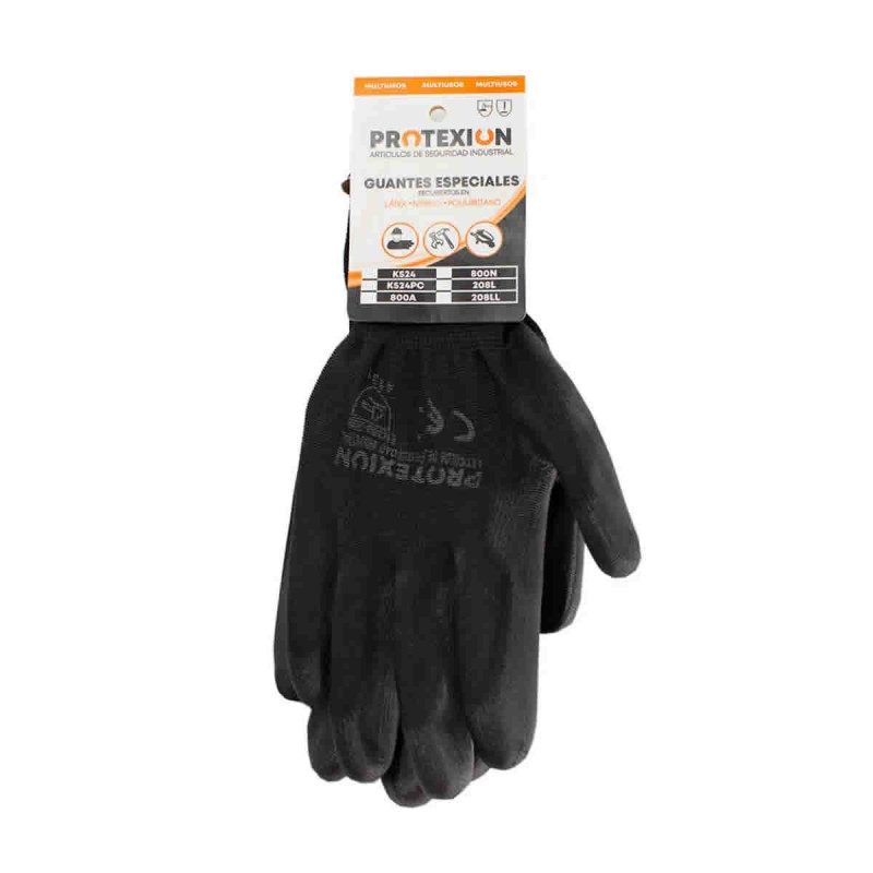 Guante Poliuretano Poliester-Nylon Protexion