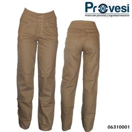 Pantalon Dril Dama Tipo Jean Clasico