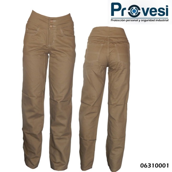 Pantalon Dril Dama Tipo Jean Clasico