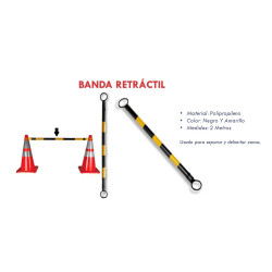 Banda Retractil 2m para Cono