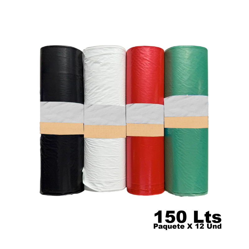 Bolsa Plastica Aseo Punto Ecologico 150 Lts X 12 Und