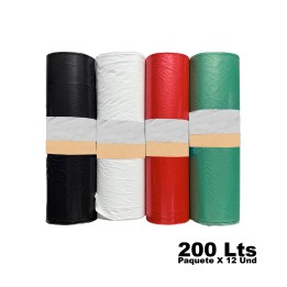 Bolsa Plastica Aseo Punto Ecologico 200 Lts X 12 Und
