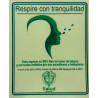 Señal Fotoluminiscente Respire con Tranquilidad 20x25