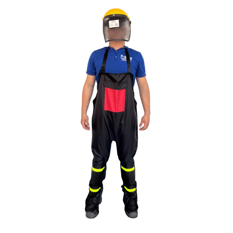 Delantal para Guadañar Completo con Canilleras Protector Pie - Overol Protector Lona