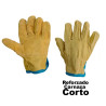 Guantes de Vaqueta Reforzado Carnaza 5 dedos Corto