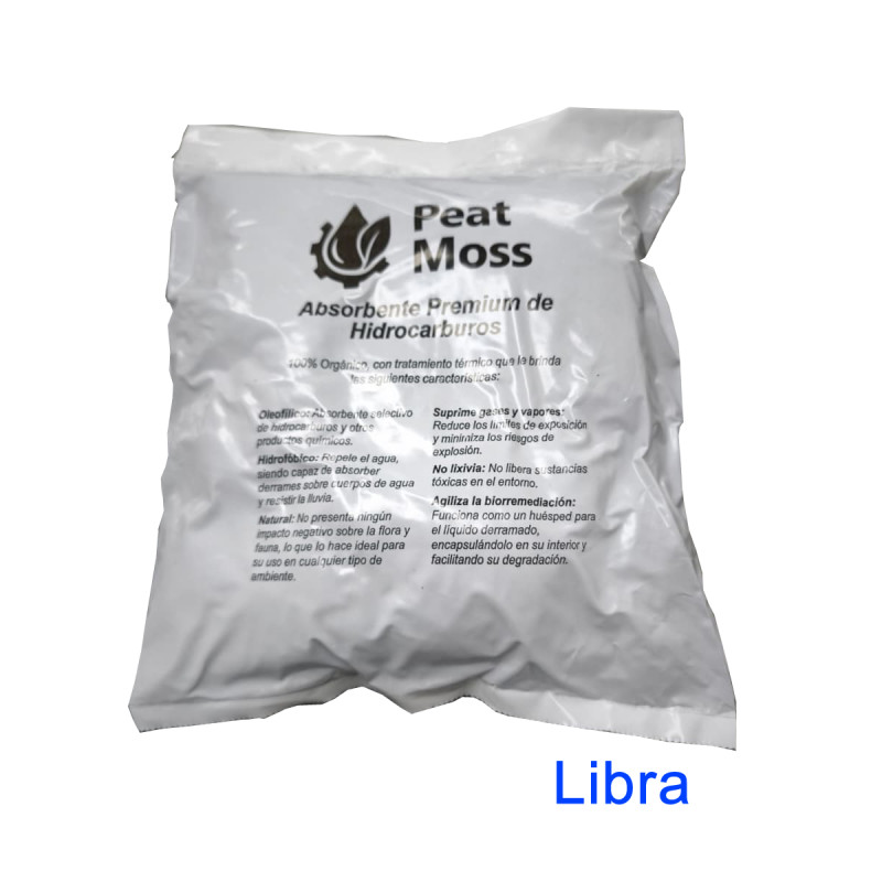 Absorbente Granulado Peat Moss x Libra