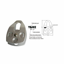 Polea Sencilla en Aluminio Movil N-5330 YOKE