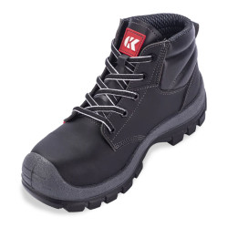 Bota Seguridad Kondor Jumbo Negro Indiana Con Puntera