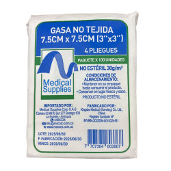 Gasa Limpia Paquete x 100...