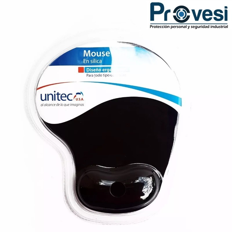Pad Mouse Ergonómico Descansa Mano En Silica Diseño Ergonómico