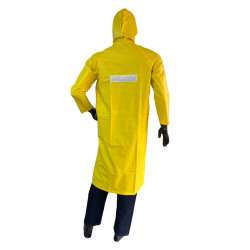 Abrigo Capucha Impermeable CalIbre 16 Con Reflectivo