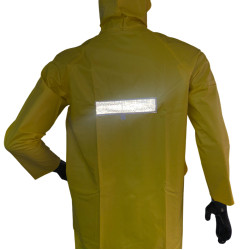 Abrigo Capucha Impermeable CalIbre 16 Con Reflectivo