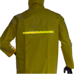 Abrigo Capucha Impermeable CalIbre 16 Con Reflectivo