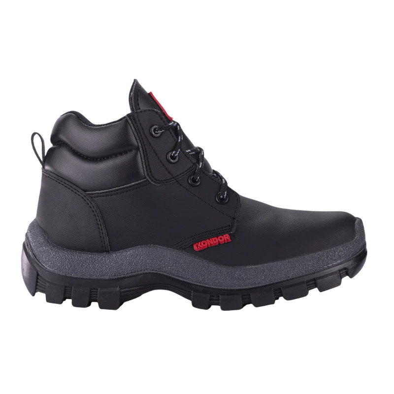 Bota Lisa Kondor Negro Rh Dielectrica Sin Puntera