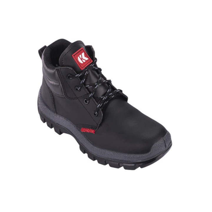 Bota Lisa Kondor Negro Rh Dielectrica Sin Puntera