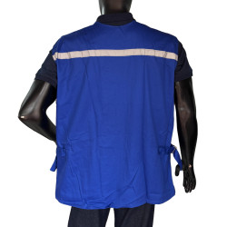 Chaleco Dril Reflectivo/Cierre Cremallera Con Bolsillos Hombre