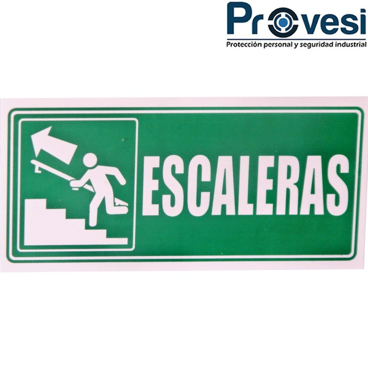 Señal Escaleras Subiendo Izquerda 30X15